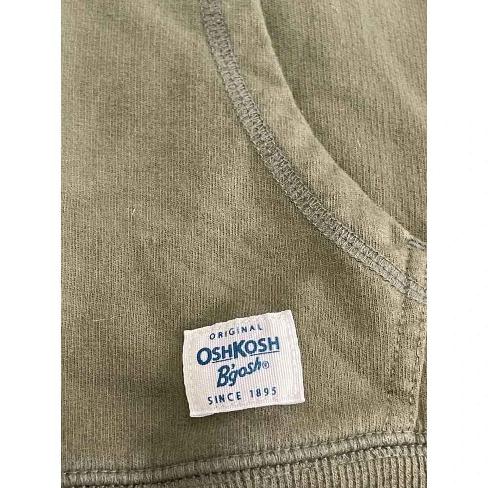 OshKosh B'gosh Boys Green Ombre Dip Dye Hoodie Size 8